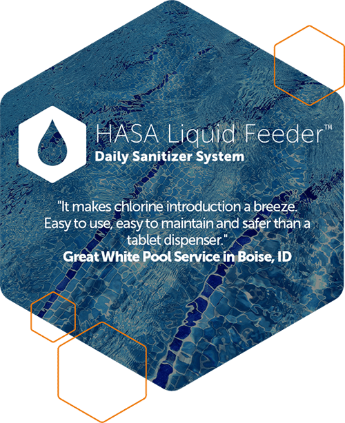 Hasa liquid feeder daily sanitizer system 