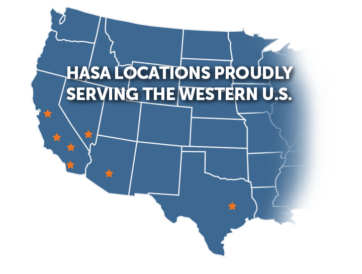 hasa locations proudly serving the western us