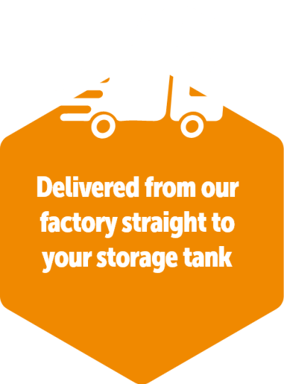 delivered from our factory straight to your storage tank
